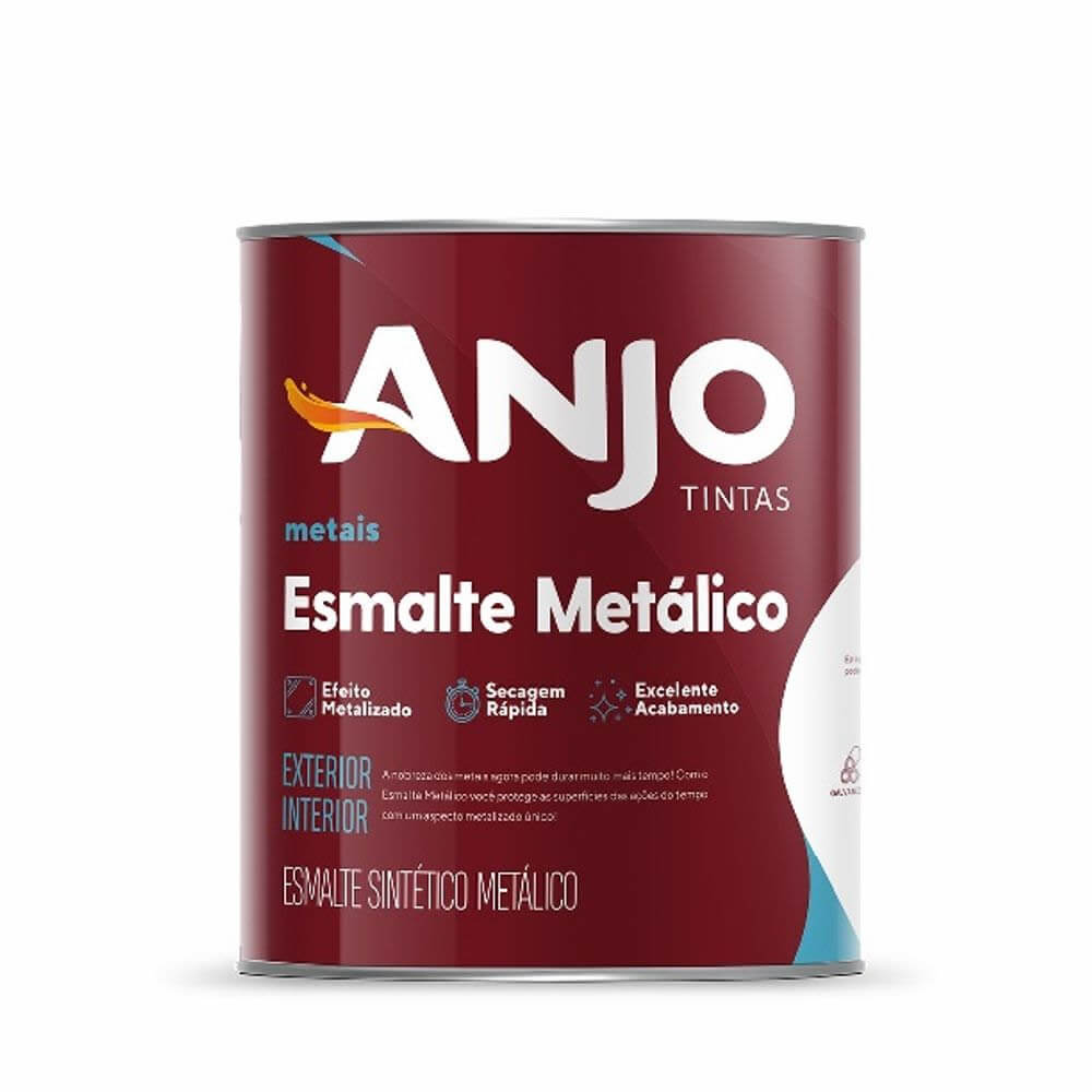 Tinta Esmalte Sintetico Metalico Plus Externa 3,6L Brilhante Amarelo ...