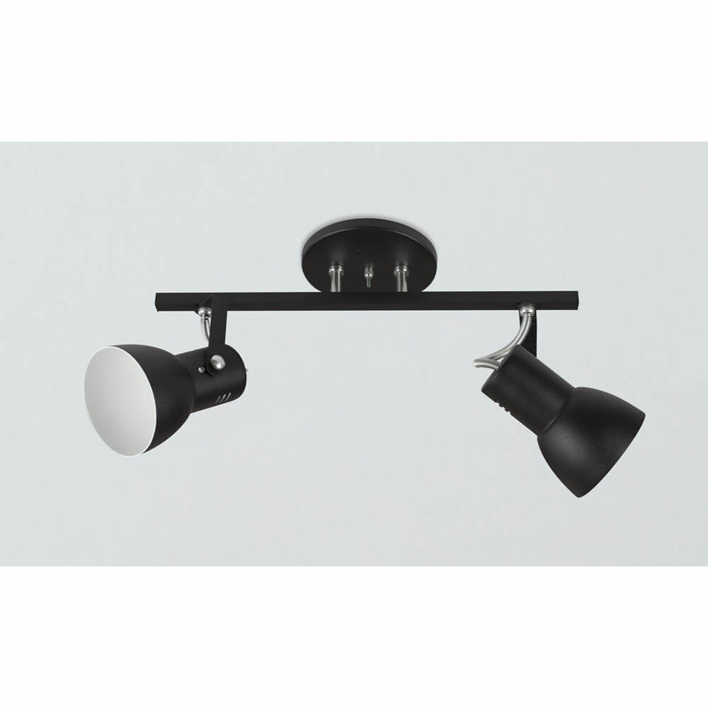 Spot Trilho SP1925 2 Lampadas Preto Kin Light - irmaossoares